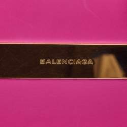 مملوكة مسبقًا Balenciaga Pink Leather Cable Strap Tote