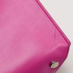 مملوكة مسبقًا Balenciaga Pink Leather Cable Strap Tote