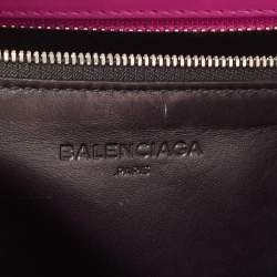 مملوكة مسبقًا Balenciaga Pink Leather Cable Strap Tote