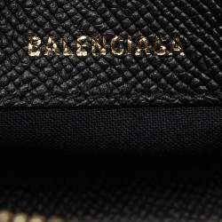 Balenciaga Black/White Leather XXS Ville Satchel 
