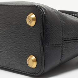 Balenciaga Black/White Leather XXS Ville Satchel 