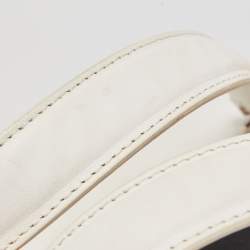Balenciaga White/Black Leather Triple Boston Bag