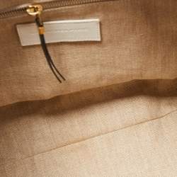 Balenciaga White/Black Leather Triple Boston Bag