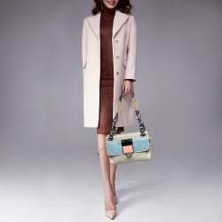 Pre Owned Balenciaga Multicolor Leather Cherche Midi Shoulder Bag