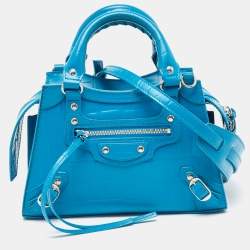 Balenciaga Neo Classic City Mini Pebbled Leather Satchel Bag