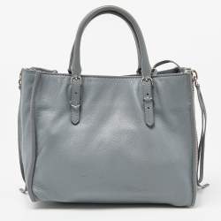 Pre Owned Balenciaga Maldives Leather Mini Papier A4 Tote