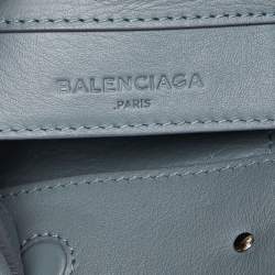 Pre Owned Balenciaga Maldives Leather Mini Papier A4 Tote