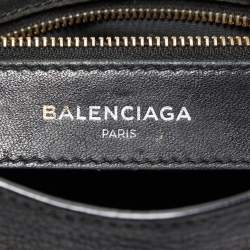 Pre Owned Balenciaga Black Leather Mini Metallic Edge Classic City Bag