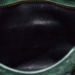 Pre Owned Balenciaga Green Python Nano Classic City Bag
