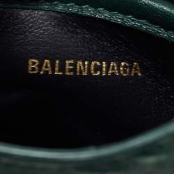 Pre Owned Balenciaga Green Python Nano Classic City Bag