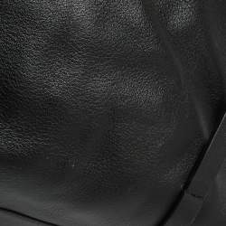 Pre Owned Balenciaga Black Leather Everyday Shopper Tote