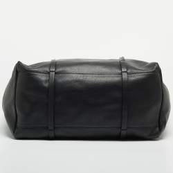 Pre Owned Balenciaga Black Leather Everyday Shopper Tote