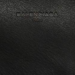 Pre Owned Balenciaga Black Leather Everyday Shopper Tote