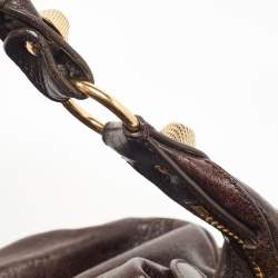 Balenciaga Dark Brown Leather GGH Hobo