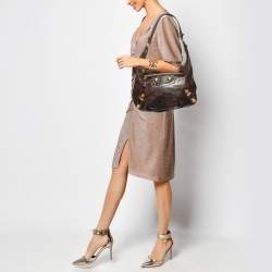Balenciaga Dark Brown Leather GGH Hobo