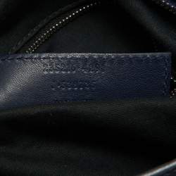 Pre Owned Balenciaga Metallic Blue Leather RH Town Tote