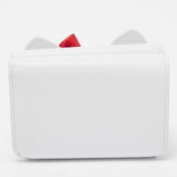 Balenciaga x Hello Kitty White Leather Mini Wallet