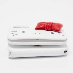 Balenciaga x Hello Kitty White Leather Mini Wallet