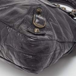 Pre Owned Balenciaga Black Leather RH Classic First Tote