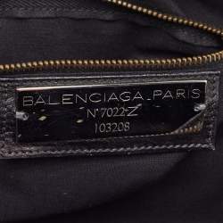 Pre Owned Balenciaga Black Leather RH Classic First Tote