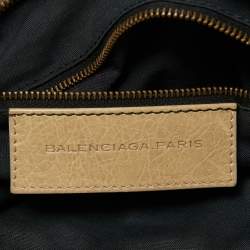Pre Owned Balenciaga Beige Leather RH Classic Town Bag