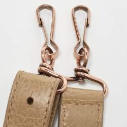Balenciaga Khaki Beige Leather Mini RGH PomPon Bag