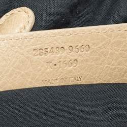 Balenciaga Khaki Beige Leather Mini RGH PomPon Bag