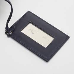 Pre Owned Balenciaga Navy Blue Leather Mini Padlock All Afternoon Tote