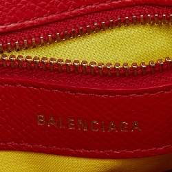 Pre Owned Balenciaga Red Leather XXS Ville Satchel