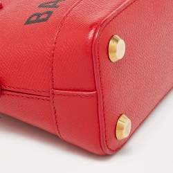 Pre Owned Balenciaga Red Leather XXS Ville Satchel