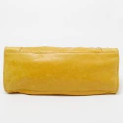 Pre Owned Balenciaga Yellow Leather SGH Part Time Tote