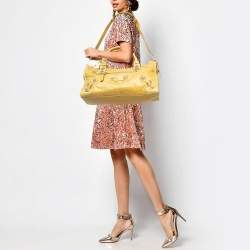 Pre Owned Balenciaga Yellow Leather SGH Part Time Tote