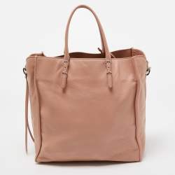 مملوكة مسبقًا Balenciaga Old Rose Leather Papier A5 Tote