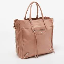 مملوكة مسبقًا Balenciaga Old Rose Leather Papier A5 Tote
