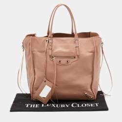 مملوكة مسبقًا Balenciaga Old Rose Leather Papier A5 Tote