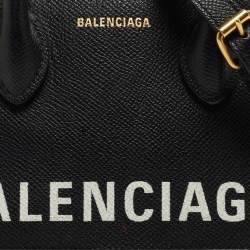Balenciaga Black Leather XXS Ville Satchel