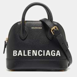 Balenciaga Black Leather XXS Ville Satchel