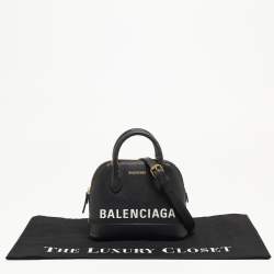 Balenciaga Black Leather XXS Ville Satchel