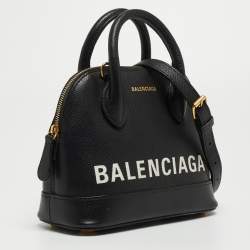 Balenciaga Black Leather XXS Ville Satchel