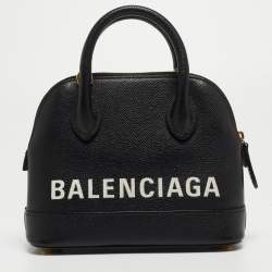 Balenciaga Black Leather XXS Ville Satchel