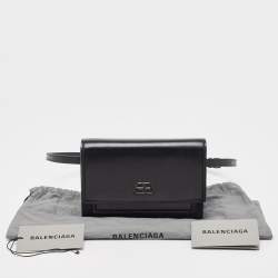 Balenciaga Black Leather XS Sharp Belt Bag