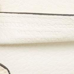 مملوكة مسبقًا Balenciaga White Leather Mini Papier A4 Tote Bag