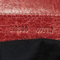 Pre Owned Balenciaga Rose-Bruyere Leather GSH Midday Bag