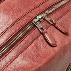 Pre Owned Balenciaga Rose-Bruyere Leather GSH Midday Bag