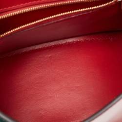 Balenciaga Green/Red Leather Small Hourglass Top Handle Bag