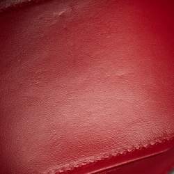 Balenciaga Green/Red Leather Small Hourglass Top Handle Bag