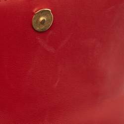 Balenciaga Green/Red Leather Small Hourglass Top Handle Bag