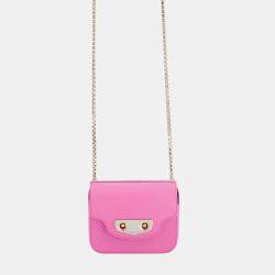 Balenciaga Candy Pink Small Leather Bag with Silver and Gold Hardware