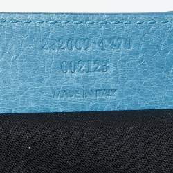 Pre Owned Balenciaga Turquoise Leather RH Part Time Bag