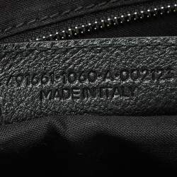 مملوكة مسبقًا Balenciaga Black Leather Logo Print North South Shopper Tote